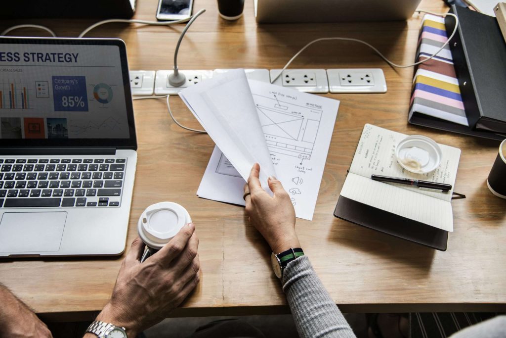 Group of people working on a project amazon business