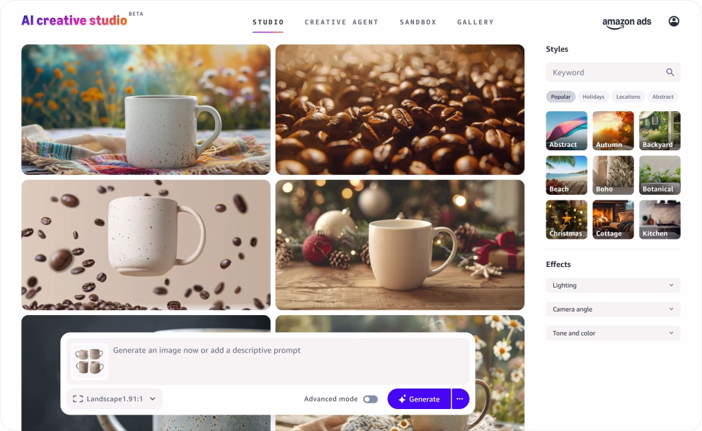 Make creative development a breeze with AI creative studio