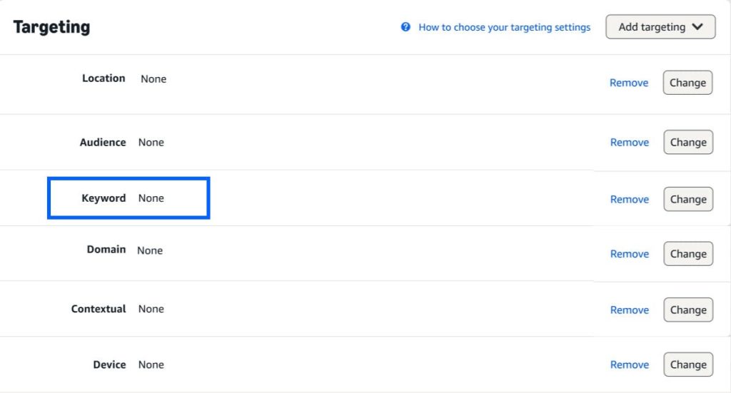 Amazon DSP multi-signal Keyword targeting Ads updates