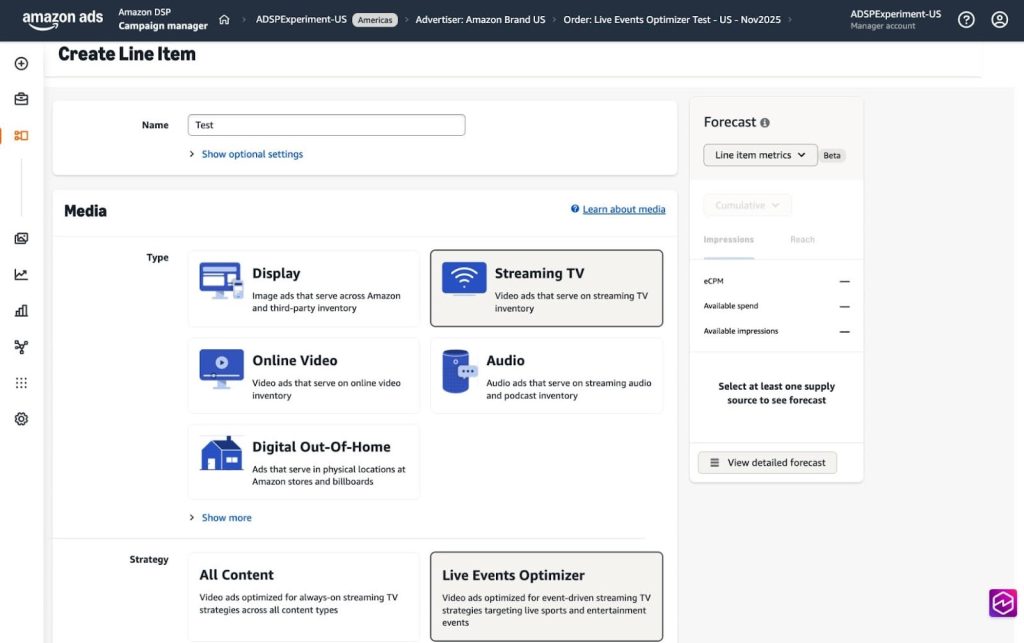 New update- Live Events Optimizer dashboard screenshot 1