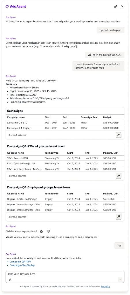 Ads Agent window screenshot