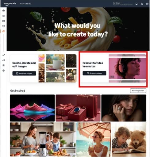 Sceenshot of generated video in Amazon Ads