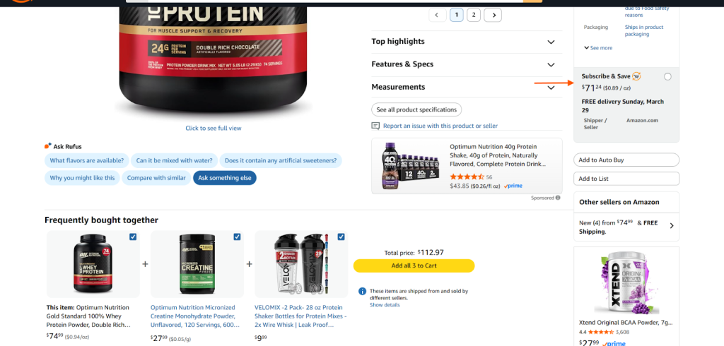 amazon subscription pricing, subscription pricing exampleΒ