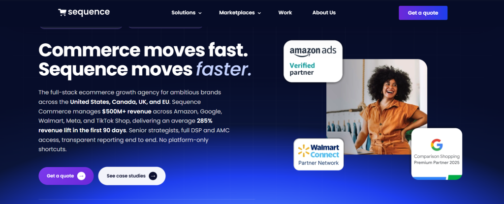 Sequence Commerce Amazon management agency